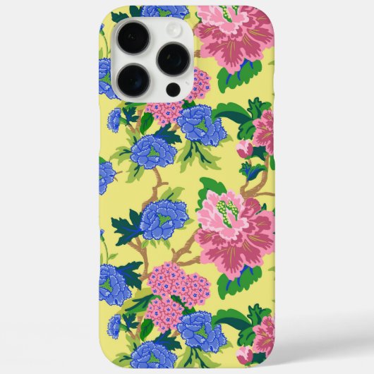 Preppy Chinoiserie Floral Case-Mate iPhone Hülle (Rückseite)