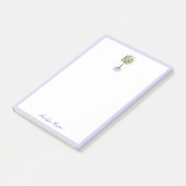 Preppy Chinoiserie Topiary Post-It Notes Klebezettel (angewinkelt)