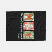 Preppy Christian Bible Verse The Lord Is My Shephe Fleecedecke (Vorderseite (Horizontal))