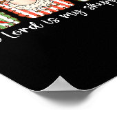 Preppy Christian Bible Verse The Lord Is My Shephe Poster (Ecke)