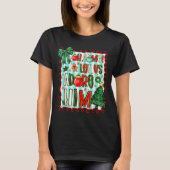 Preppy Christian Oh Come Let Us Adore Him Christma T-Shirt (Vorderseite)