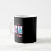 Preppy Christian Retro Christmas Oh Come Let Us Ad Kaffeetasse (Vorderseite Links)