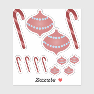 Preppy Christmas Aufkleber