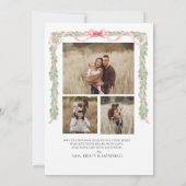 Preppy Christmas Card Einladung (Rückseite)