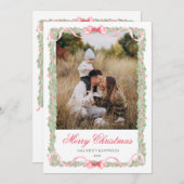 Preppy Christmas Card Einladung (Vorne/Hinten)