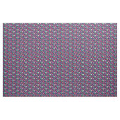 Preppy Christmas Characters mit Bogen auf dunkelbl Stoff (Yard (91,4 cm))