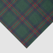 Preppy Christmas Dark Green Plaid  Seidenpapier (Detail)