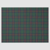 Preppy Christmas Dark Green Plaid  Seidenpapier (Vorderseite)