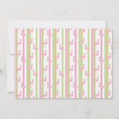 Preppy Christmas Flamingo Wappen Monogram Einladung (Rückseite)