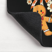 Preppy Christmas Gingerbread Floral Coquette Bow C Mousepad (Ecke)