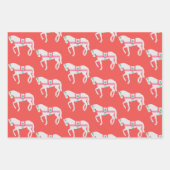 Preppy Christmas Horse Set von 3 Geschenkpapier Set (Vorderseite 3)