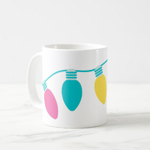 Preppy Christmas Lights Personalisiert Kaffeetasse