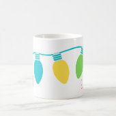 Preppy Christmas Lights Personalisiert Kaffeetasse (Mittel)