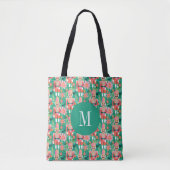 Preppy Christmas Nutcracker Mit Monogramm Tasche (Vorderseite)