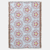 Preppy Christmas Pinwheel Decke (Vorderseite Vertikal)