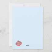 Preppy Christmas Pinwheel Feiertagskarte (Rückseite)