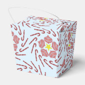 Preppy Christmas Pinwheel Geschenkschachtel (Rückseite)