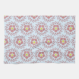 Preppy Christmas Pinwheel Geschirrtuch