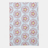 Preppy Christmas Pinwheel Geschirrtuch (Vertikal)