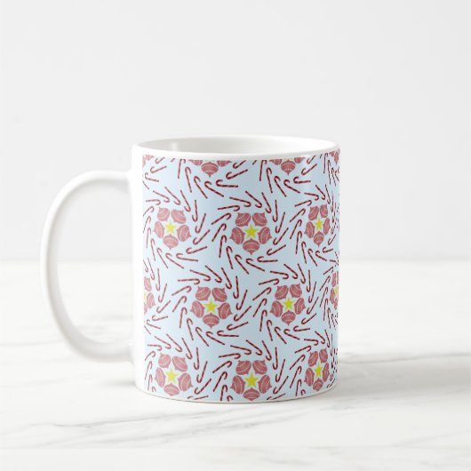 Preppy Christmas Pinwheel Kaffeetasse (Links)