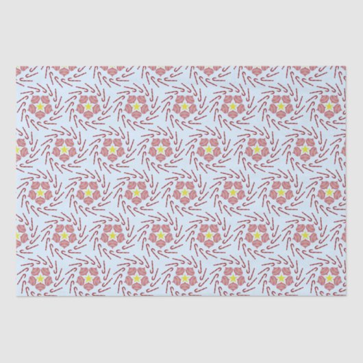 Preppy Christmas Pinwheel Seidenpapier (Vorderseite)