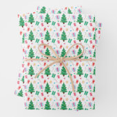 Preppy Christmas Tree Gift Candy Geschenkpapier Set (Beispiel)