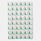 Preppy Christmas Tree Muster Geschirrtuch (Vertikal)