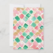 Preppy Christmas Tree Party Einladung (Rückseite)