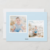 Preppy Christmas Tree with Bow Feiertagskarte (Rückseite)