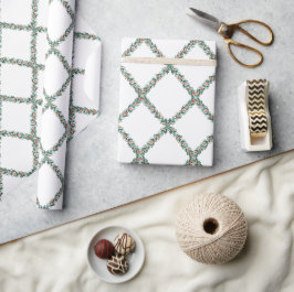 Preppy Christmas Trellis Geschenkpapier