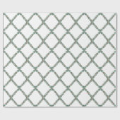 Preppy Christmas Trellis Geschenkpapier (Flach)