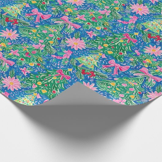 Preppy Christmas Wrapper Geschenkpapier (Ecke)