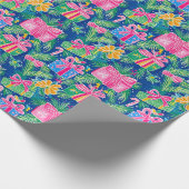 Preppy Christmas Wrapper Geschenkpapier (Ecke)