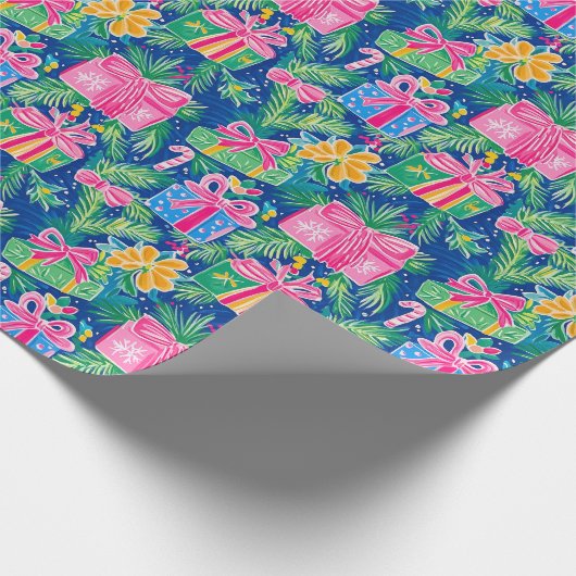 Preppy Christmas Wrapper Geschenkpapier (Ecke)