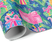 Preppy Christmas Wrapper Geschenkpapier (Rolleneckpunkt)
