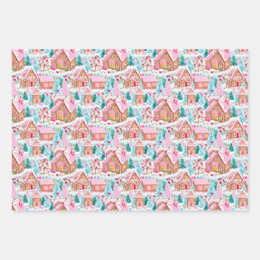 Preppy Christmas Wrapper Geschenkpapier Set (Vorderseite 3)