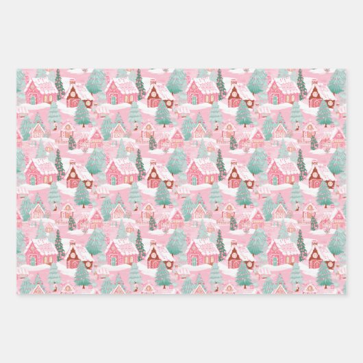 Preppy Christmas Wrapper Geschenkpapier Set (Vorderseite 3)