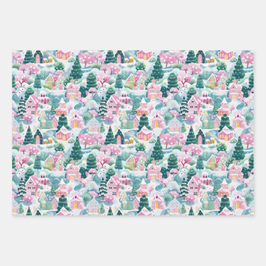 Preppy Christmas Wrapper Geschenkpapier Set (Vorderseite 3)