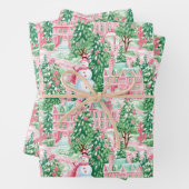 Preppy Christmas Wrapper Geschenkpapier Set (Beispiel)