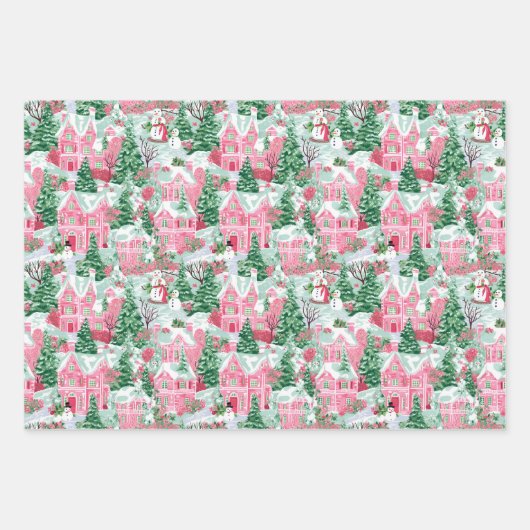 Preppy Christmas Wrapper Geschenkpapier Set (Vorderseite 2)