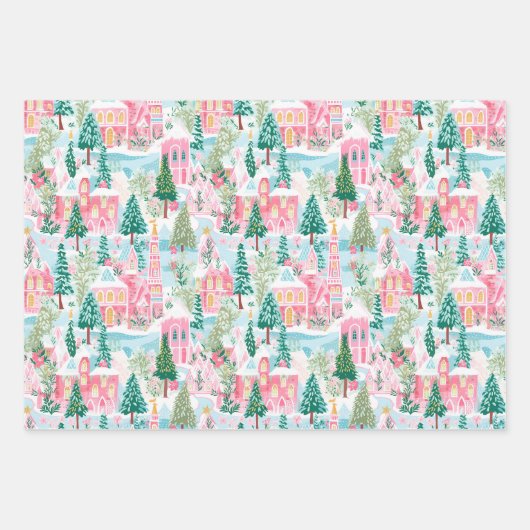 Preppy Christmas Wrapper Geschenkpapier Set (Vorderseite 3)