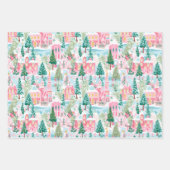 Preppy Christmas Wrapper Geschenkpapier Set (Vorderseite 2)