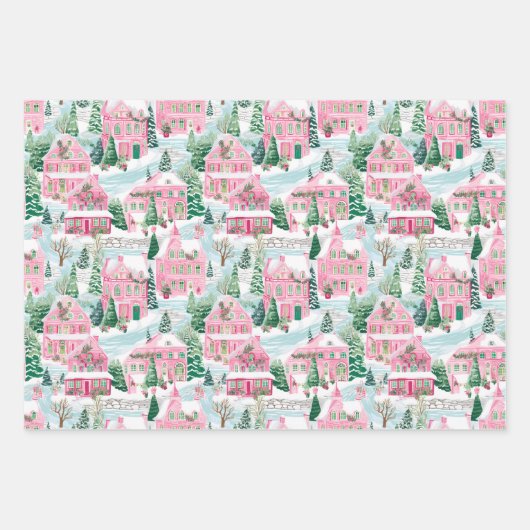 Preppy Christmas Wrapper Geschenkpapier Set (Vorderseite)