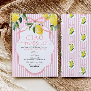 Preppy Citrus Ciao Miss Einladung zur Brautparty