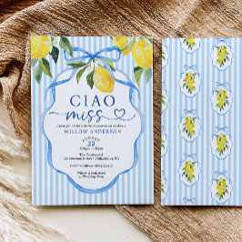 Preppy Citrus Ciao Miss Einladung zur Brautparty
