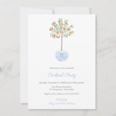 Preppy Citrus Ginger Jar Holidays Cocktail Party Einladung (Vorderseite)