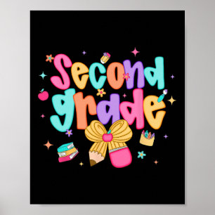 Preppy Ck Zur Schule 2. Klasse Coquette Bow Mädche Poster