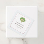 Preppy Classic Baseball First Birthday Rookie One Geschenkanhänger (Beispiel)