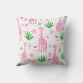 Preppy Classic Giraffen und Cosmopolitans Dschunge Kissen (Rückseite)