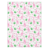Preppy Classic Giraffen und Cosmopolitans Dschunge Tischdecke (Vorderseite)